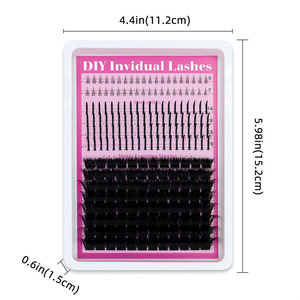 Mix Styles <b>Lash</b> <b>Clusters</b> 60D 80D 100D 160D 200D Individual Eyelash <b>Clusters</b> Mix Length DIY Thick <b>Cluster</b> Eyelash Extensions - Product Image 6
