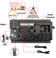 360 Degrés Rotatif Double Broche 13 Pouces Lecteur Multimédia De Voiture Avec GPS Universel 1 Din 2Din Lecteur Vidéo Écran Tactile