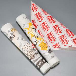 Papel Sandwich Biodegradable de 16GSM con Logotipo Personalizado, Antigrasa, para Envolver Alimentos como Shawarma, Hamburguesas, Pan y Otros Alimentos, Sin Recubrimiento - Product Image 2