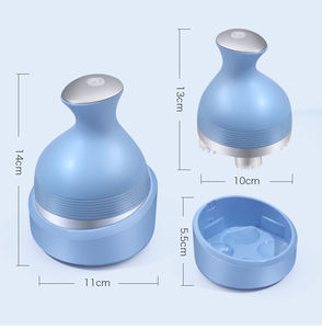 Masajeador eléctrico para el hogar, extractor de cabeza de vibración de silicona portátil eléctrico de mano - Product Image 6