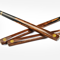 Ensemble de queues de billard O'MIN Cobra 2019 avec extension télescopique, queue de billard 3/4 articulée, pointe de 9,8 mm, fût gris