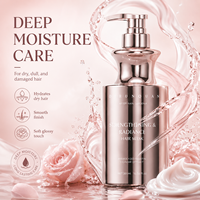 Kondisioner Rambut OEM ODM 500ml Konsentrat Penguat Kilau Bernutrisi Melembutkan Caviar Keratin Minyak Jojoba Anti Frizz Perawatan Rambut Rusak Kering