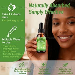 Экстракт бергамота для цитрусовых, жидкие капли, добавки для здоровья сердца, уровень холестерина и артериального давления, иммунная поддержка для взрослых - Product Image 4