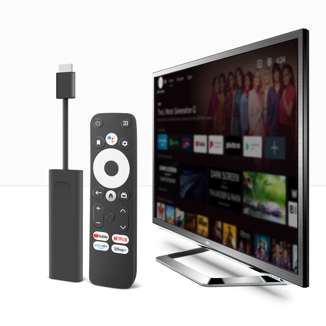 GD1 Google Certified 4K TV Stick 2GB 16GB with Android TV Dual Band WiFi BT Voice Remote for Smooth Streaming TV Stick