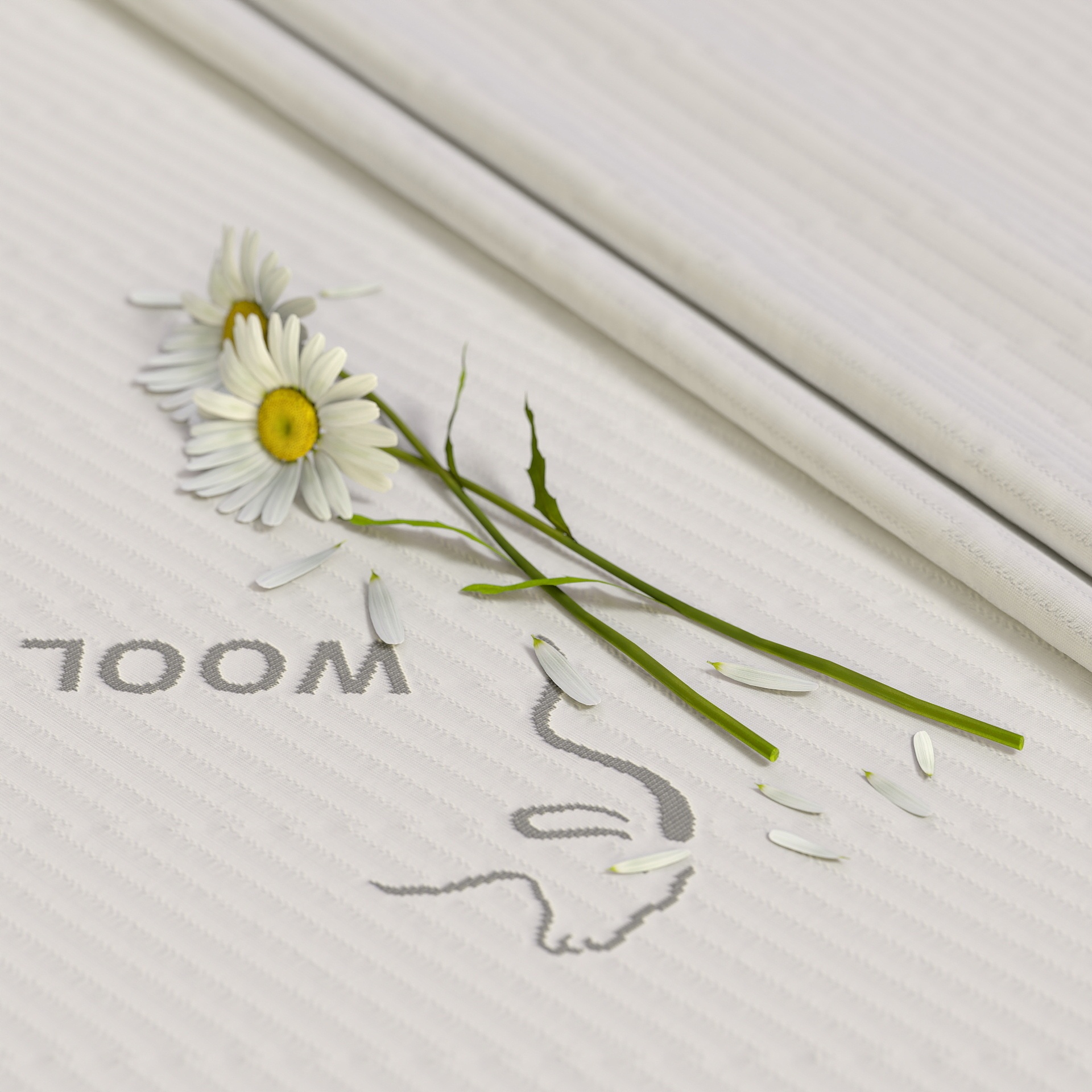 Wool Polyester Mattress Fabric Wool Suitings Soft Comfortable Natural Stretch 50% Wool Knitting Mattress Fabric