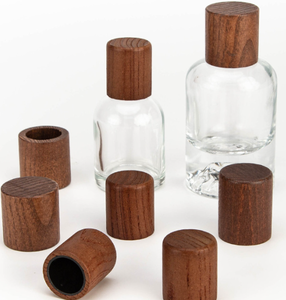 Bouteille de parfum ronde en <span class=keywords><strong>bois</strong></span> Bouteille d'encens en <span class=keywords><strong>bois</strong></span> Bouchon en <span class=keywords><strong>bois</strong></span> <span class=keywords><strong>massif</strong></span> - Product Image 3