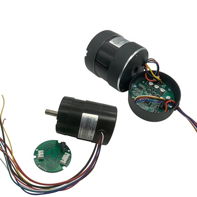 O.D57mm 24v 36v 48v Brushless Dc  Motor 50w 100w, BLDC With Built-in Driver / Controller Included,  Integrated PWM Control
