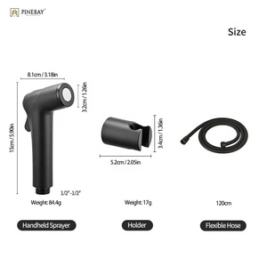 Новый трендовый матовый черный АБС-распылитель для биде - Product Image 3