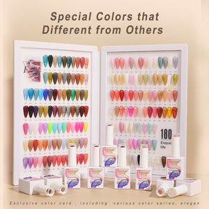 R S Nail UV Gel Base Coat Shine Non Wipe Top Coat Diy Nail Gel Polish Color 180 Clear UV Led Gel Nail Polish Finish Cover - Product Image 3