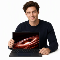 ThinkPad X1 Carbon Bisnis Baru Intel Ultra 7-258V Memori 8GB/16GB DDR5 SSD 256GB/512GB Windows 11 Pro Dapat Disesuaikan