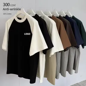 Individuelles Herren Acid-Washing-T-Shirt 100 % Baumwolle Übergröße Übergröße Grafik-T-Shirts Druck Logo Vintage schwarzes T-Shirt für Herren