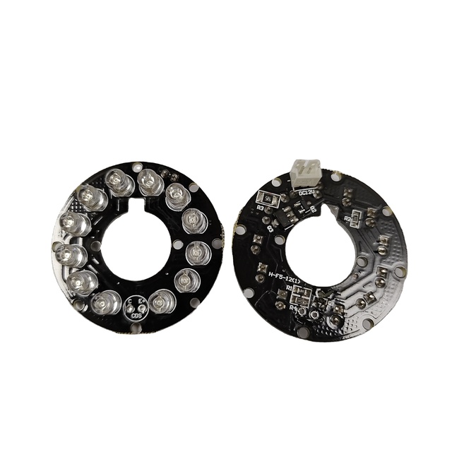 Ring led IR 850nm with 12 LED without LDR + cable 2.0 to 2.54mm