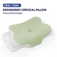 Oreiller cervical en mousse à mémoire de forme Premium Butterfly avec boîte de vente au détail personnalisée