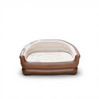 Canapé-lit gonflable portable en PVC, chaise inclinable pliable pour le camping en plein air et la maison, canapé-lit moderne (taille double)