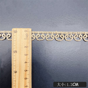 Broderie unisexe avec petit code à barres, fil doré, accessoires Lolita pour femmes, tissu floral soluble dans l'eau, décoration pour chaussures - Product Image 2