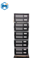 Boîtier métallique de distribution d'énergie à montage en rack 3U de 19 pouces avec voltmètre Boîtes de distribution monophasées