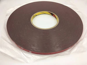 Nastro in Schiuma Acrilica Grigia 0,8mm X 33m Biadesivo Sensibile alla Pressione Resistente al Calore con Anima in Plastica per Auto, Edilizia e Sigillatura Sacchetti - Product Image 3