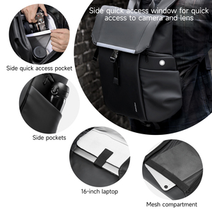MOYYI Shockproof DSLR <strong>Camera</strong> <strong>Bags</strong> for Men Multi-function Laptop <strong>Camera</strong> Video <strong>Backpack</strong> <strong>Bags</strong> - Product Image 4