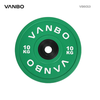 Plaques de poids pour CPU VANBO Heavy Duty - Plaques olympiennes en polyuréthane moulé de précision, revêtues d'uréthane, pour la musculation et le bodybuilding