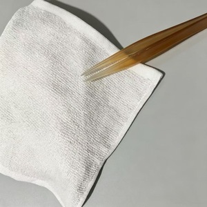Toalla de algodón de rizo desechable de un solo uso para avión, toalla tejida desechable para bandeja de Oshibory de fábrica - Product Image 3