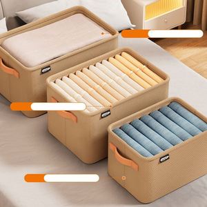 Fabric Foldable Stackable Bag Under Bedroom Cabinet Closet Clothing Wardrobe Clothes Organizer <b>Storage</b> <b>Box</b> - Product Image 4