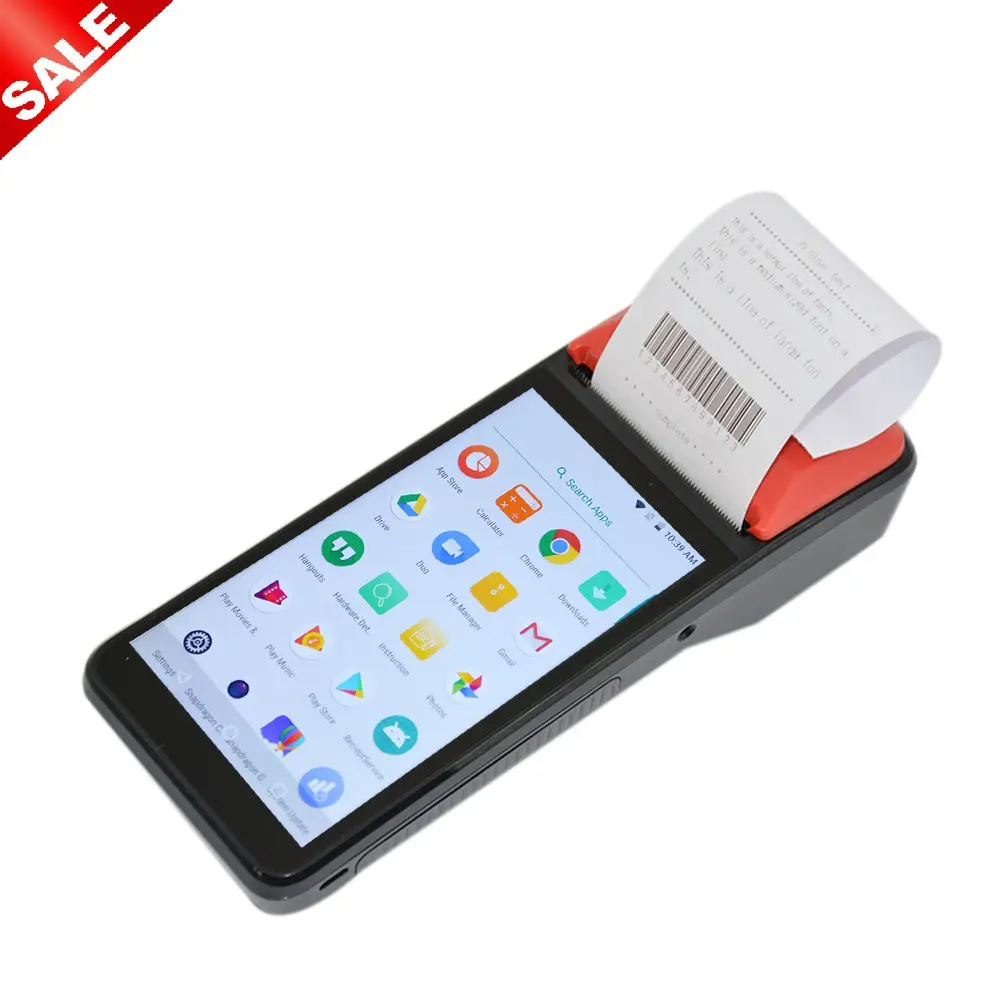 Android pos systems mini barcode payment pos terminal with printer Support SII APP R330