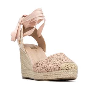 Espadrilles compensées Xti pour femme, couleur poudre, talon de 9 cm, sandales d'été - Product Image 2