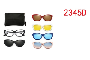 <span class=keywords><strong>Gafas</strong></span> <span class=keywords><strong>de</strong></span> Sol Magnéticas 5 en 1 <span class=keywords><strong>con</strong></span> Estilos Variados, Muchos Colores, Clip Magnético Intercambiable, Monturas Ópticas para <span class=keywords><strong>Gafas</strong></span> - Product Image 4