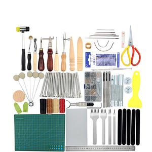 Professional DIY Leather Craft Making <strong>Tools</strong> <strong>Rivets</strong> Prong Punch Hammer Leather Craft Working <strong>Tools</strong> Kit