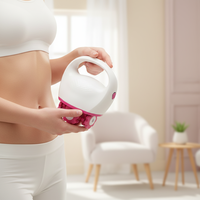 Masseur amincissant pour le corps, appareil anti-cellulite, 2 têtes remplaçables, rouleau de massage 3D, matériau ABS pour l'abdomen, les cuisses, le dos