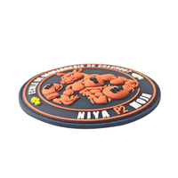 Patchs tactiques cousus en caoutchouc et PVC de haute qualité ; Patchs d'extérieur imperméables de forme personnalisée ; Patchs en PVC avec logos personnalisés