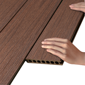 Thiết kế hiện đại ngoài trời <span class=keywords><strong>WPC</strong></span> decking sàn gỗ không thấm nước chất liệu cho vườn & Ngoại thất tương tự như gỗ tếch & nhựa - Product Image 1