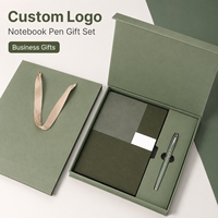Coffret Cadeau d'Entreprise Personnalisable, Carnet A5 100 Pages, Tasse Isotherme en Acier Inoxydable, Stylo, Coffret Cadeau Annuel d'Entreprise