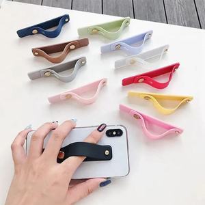 Plain Color Silicon Phone Hand Finger Ring <b>Holder</b> Band <b>Holders</b> Wristband Strap Push Pull Grip Desk Stands Brackets for <b>IPhone</b> - Product Image 1