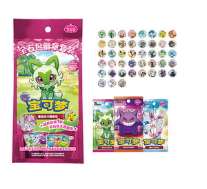 YQ Genuine Pokemoned Trading Card Boxes Coins Metal Pokemoned Chinese <strong>Gem</strong> Pack Gift Set Premium Collection Board Games Wholesale - Product Image 6