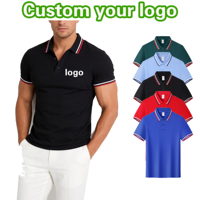 Kemeja Pria Bahan Sutra Es OEM untuk Seragam Perusahaan, Cetak Logo Kustom, Vintage, Bernapas, Katun Bambu, Kerah Rib, untuk Golf