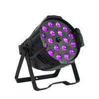 Éclairage de scène professionnel DMX512 18x18W RGBWA UV LED Wash Zoom Par Light avec RDM