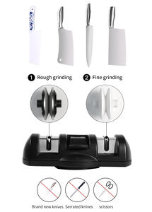 <span class=keywords><strong>Pierre</strong></span> à <span class=keywords><strong>Aiguiser</strong></span> pour Ustensiles de Cuisine, Aiguiseur de Couteaux en Céramique à Double Roue pour Outils de Cuisine - Product Image 4