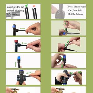 Kit d'irrigation goutte à goutte 1/2 pouce à connexion rapide pour système d'arrosage des plantes de jardin - Product Image 4