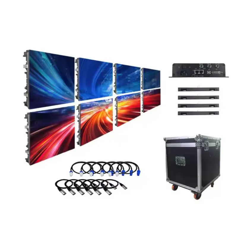 Verhuur Led Display Groot Podium Evenement Achtergrond Led Video Wall One-Stop Service Outdoor Led Display