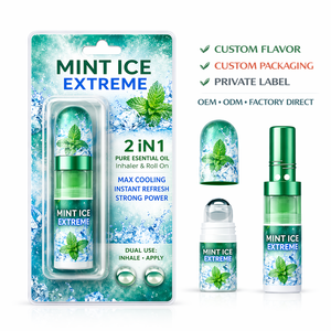 OEM Inhalateur Nasal 2-en-1 Menthe – Bâtonnet Rafraîchissant Intense, Haleine Fraîche, Énergie Instantanée, <span class=keywords><strong>Huile</strong></span> <span class=keywords><strong>Essentielle</strong></span> Double Usage Portable - Product Image 1