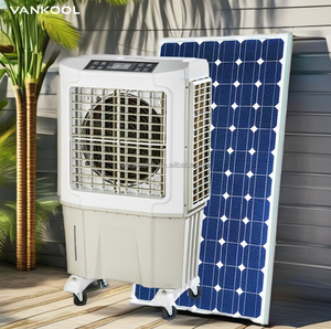Climatiseur portable rechargeable, climatiseur solaire, refroidisseur d'air évaporatif solaire, ventilateur refroidisseur d'eau - Product Image 1