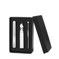 Kit de coupe-ongles ultra-fins, ciseaux à ongles anti-éclaboussures, coupe-ongles à pointe biseautée en bec d'aigle, durabilité et précision, manucure inclinée