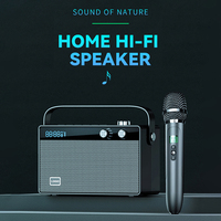 Haut-parleur Bluetooth portable T6 30W, haut-parleur sans fil, prend en charge le changeur de voix, micro sans fil rechargeable