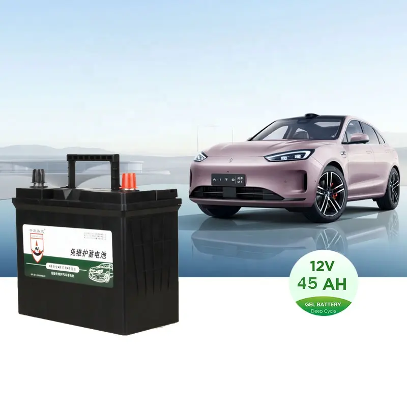 Zhongluo 55 b24 12V 45Ah batteria automobilistica all'ingrosso batteria al Gel AGM per auto sigillata con avviamento al piombo