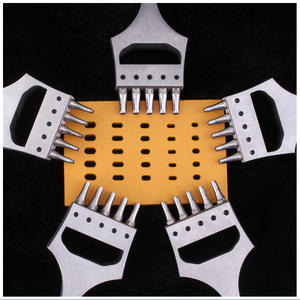 Tali Kulit Multi Spesifikasi, Alat Pelubang Tali Jam Tangan <span class=keywords><strong>Oval</strong></span> Datar 6.5 Jarak 5 Lubang - Product Image 2