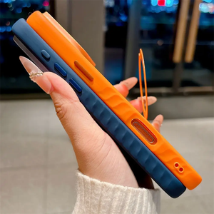 matte skin feeling for iphone 14 pro case <b>ring</b> stand <b>holder</b>,for iphone 17 pro max case deep blue - Product Image 4