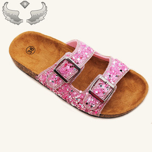 Sandales et pantoufles pour femmes de haute qualité, élégantes, brillantes, ornées de cristaux, confortables, respirantes et durables, vente en gros - Product Image 2