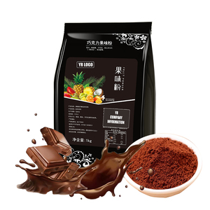 Poudre instantanée de chocolat du fournisseur chinois, mélange pour boisson en bouteille, saveur thé aux perles et thé au lait, poudre aromatisée populaire - Product Image 4