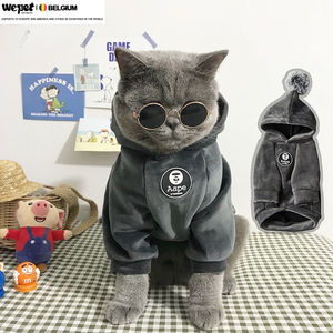 Abrigo con Capucha de Encaje y Piel Sintética Ecológica para Perros Pequeños y Medianos, Gatos, Pijama de Punto Fresco para Verano, Ropa para Mascotas de Primavera - Product Image 1
